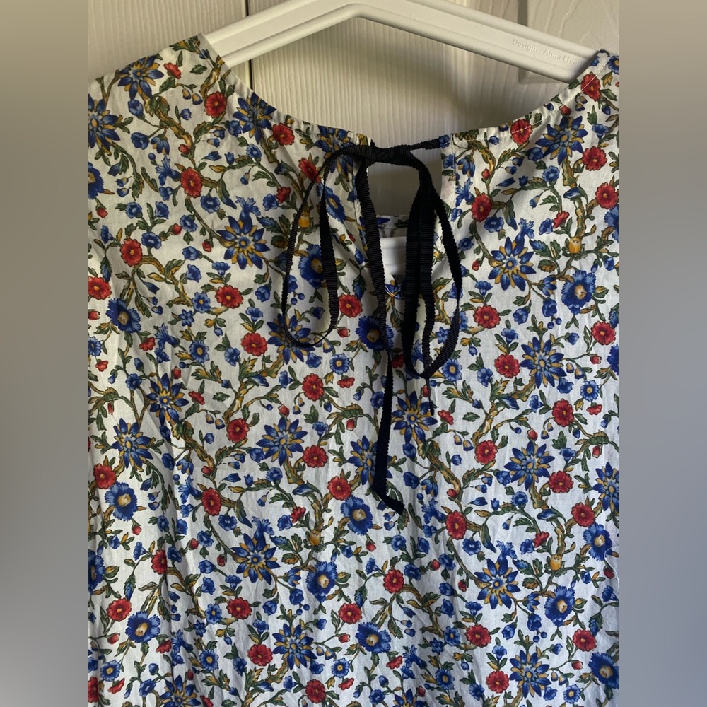 Doen Rhodia floral-print organic cotton-voile midi dress Size S - Picture 10 of 10